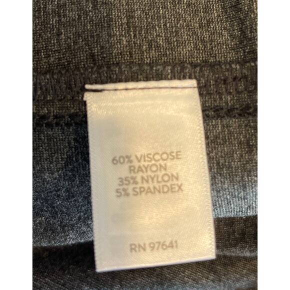 J. Jill Ponte Slim Leg Charcoal Heather Casual Pants Size Medium NWT Stretchy - Picture 9 of 10